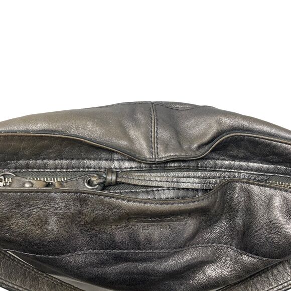 Coach EST 1941 Zoe Hobo Handbag Leather Pewter Silver 11x9x3.5 Metallic - Picture 11 of 14